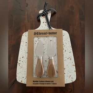Bread + Butter Marble 3 piece cheese set